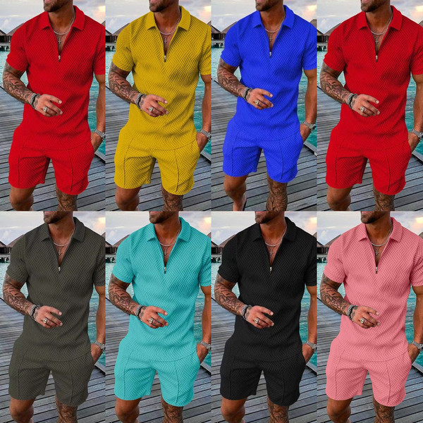 AliExpress Explosions Cross-border New Men's Printed Polo Shirt suit Lasel Short-sleeved Pullover Casual Men's T-shirt